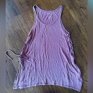 American Eagle Outfitters Mauve Tank Top with Side Ties